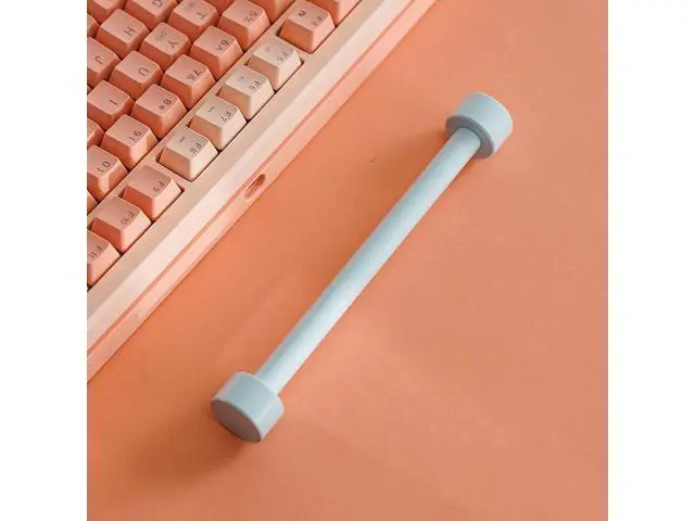 Alt view image 7 of 7 - Customized mechanical keyboard cable with solid core weight rods, cable reel, keyboard cable organizer, weight rods Blue - 15 cm