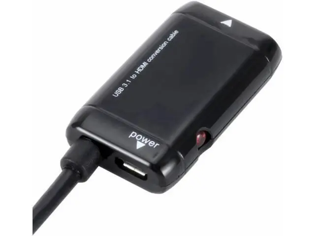 Alt view image 2 of 5 - Black USB-C Type C To HDMI-compatible Adapter USB 3.1 Cable for Android Phone Tablet USB3.1 C To HDMI-compatible Adapter