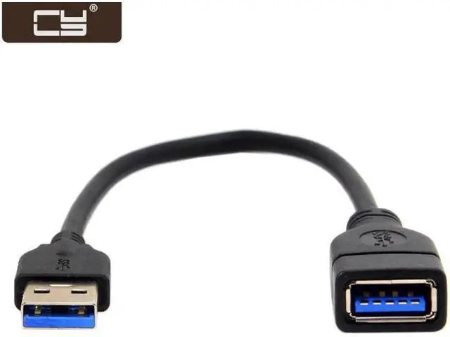 Alt view image 3 of 5 - USB 3.0 Type-A Male to USB 3.0 Type-A Female Extension Cable 20cm 5Gbps U3-026