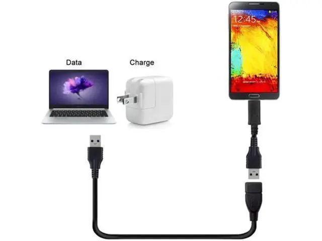 Alt view image 4 of 5 - USB 3.0 Type-A Male to USB 3.0 Type-A Female Extension Cable 20cm 5Gbps U3-026