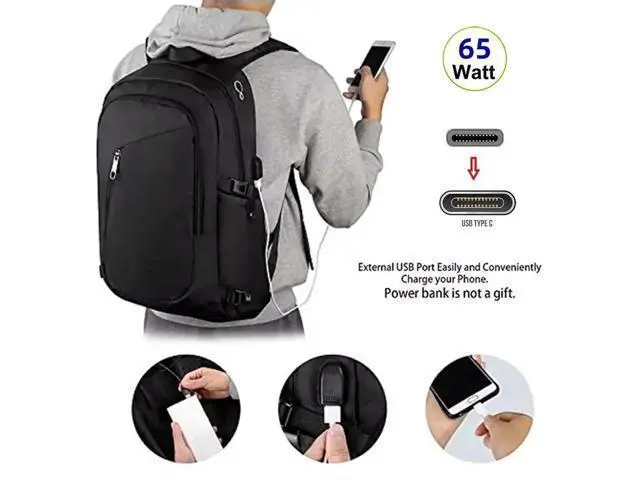 Alt view image 4 of 6 - USB-C 65W Type-C Male to Female Extension Cable for Backpack Charging Practical Convenient Outdoor Travel Camping External