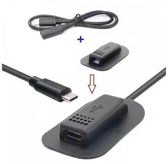 Alt view image 3 of 6 - USB-C 65W Type-C Male to Female Extension Cable for Backpack Charging Practical Convenient Outdoor Travel Camping External