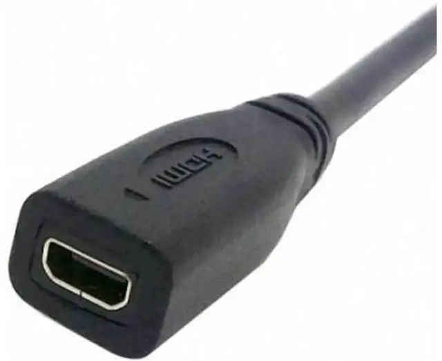 Alt view image 3 of 7 - HD-026 20cm Micro HDMI socket Female to HDMI Male adapter Cable for TabletCell Phone