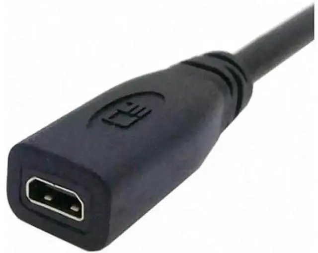 Alt view image 6 of 7 - HD-026 20cm Micro HDMI socket Female to HDMI Male adapter Cable for TabletCell Phone