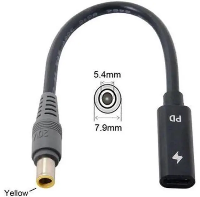 Main image of UC-109-7954MM Type C USB-C Female Input to DC 7.9*5.4mm Power PD Charge Cable fit for Laptop 18-20V