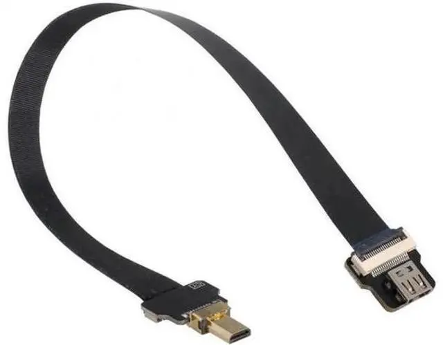 Alt view image 3 of 6 - Micro HDMI Male to Micro HDMI Female Extension FPC Flat Cable 1080P for FPV HDTV Multicopter Aerial Photography
