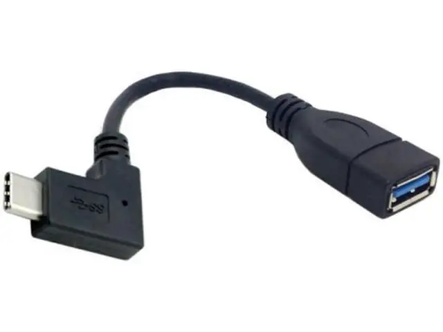 Alt view image 3 of 3 - 90 Degree Right Angled USB-C USB 3.1 Type C Male to A Female OTG Data Cable for Macbook Tablet Mobile Phone UC-200-RI