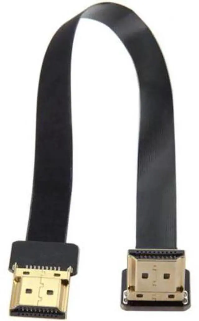 Alt view image 5 of 7 - FPV HDMI Male to Up Angled 90D HDMI Male HDTV FPC Flat Cable for FPV HDTV Multicopter Aerial Photography