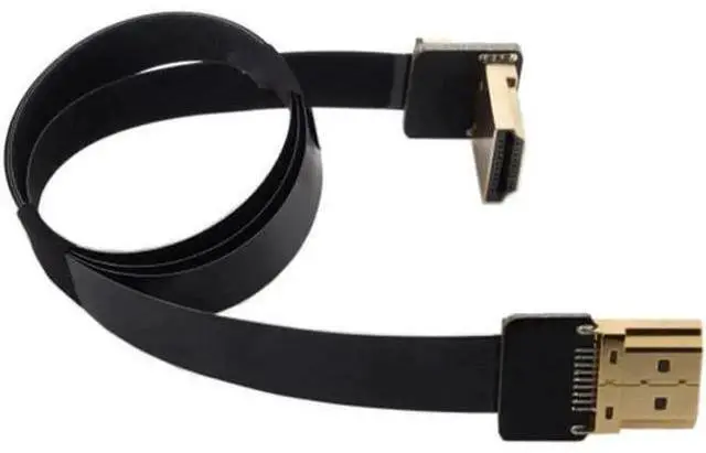 Alt view image 7 of 7 - FPV HDMI Male to Up Angled 90D HDMI Male HDTV FPC Flat Cable for FPV HDTV Multicopter Aerial Photography