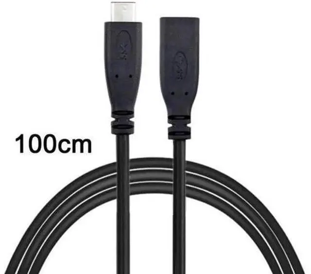 Main image of UC-218-BK-1.0M USB-C USB 3.1 Type C Male to Female Extension Data Cable for LaptopMacbook Tablet Mobile Phone 1m