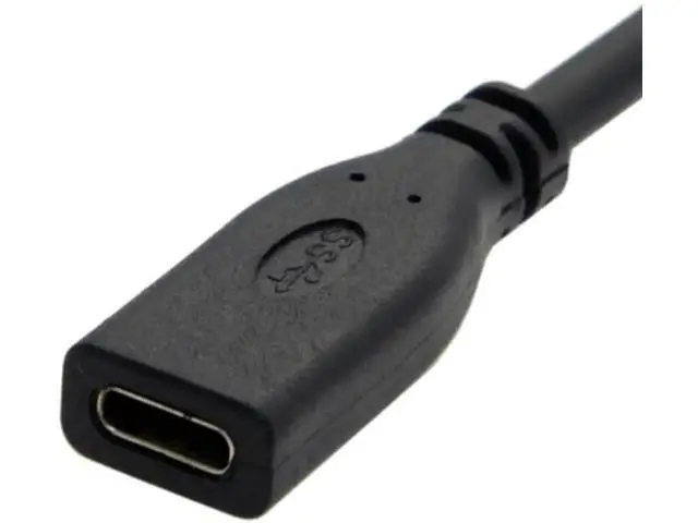 Alt view image 4 of 5 - UC-218-BK-1.0M USB-C USB 3.1 Type C Male to Female Extension Data Cable for LaptopMacbook Tablet Mobile Phone 1m