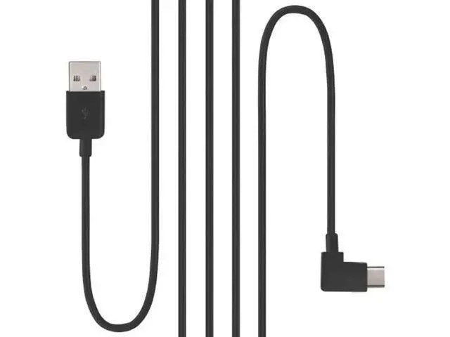Alt view image 2 of 4 - 100cm Right Angled USB 3.1 Type C USB-C to USB 2.0 Cable 90 Degree Connector for Tablet & Mobile Phone UC-011-BK-1.0M
