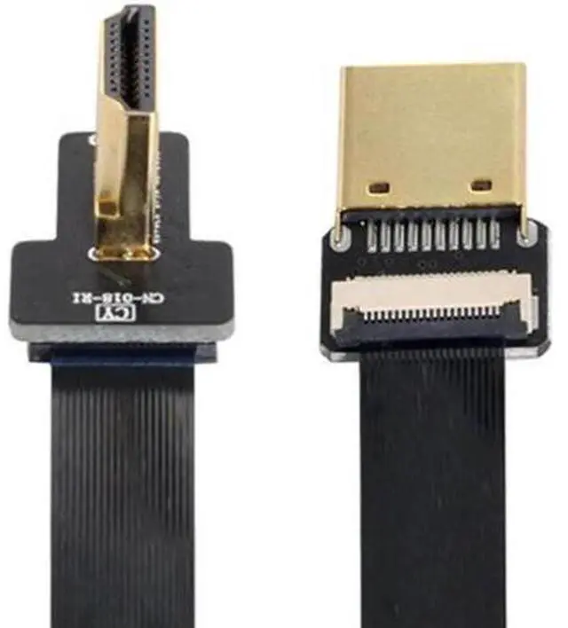 Main image of FPV HDMI Male to Left Angled 90D HDMI Male HDTV FPC Flat Cable for FPV HDTV Multicopter Aerial Photography