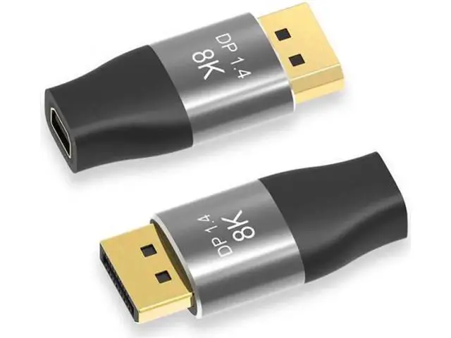 Alt view image 2 of 7 - DP-042 Mini DisplayPort 1.4 8K 60hz Female Adapter Ultra-HD UHD 4K 144hz to DP Male 7680*4320 for Video PC Laptop TV