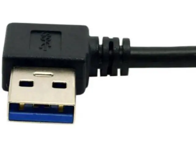 Alt view image 4 of 5 - Reversible USB 3.1 USB-C Angled to 90 Degree Left Angled A Male Data Cable for Macbook & Tablet & Mobile Phone UC-349-LE