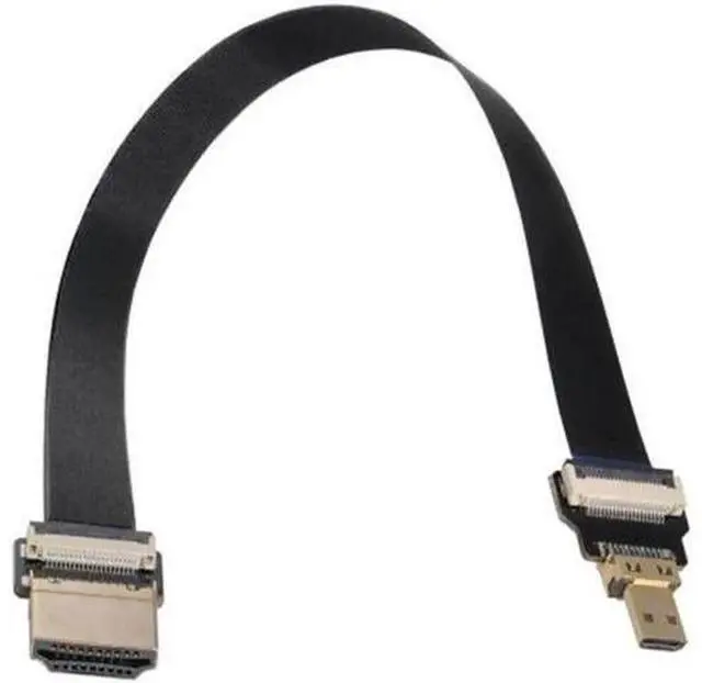 Alt view image 4 of 7 - HDMI Male to Micro HDMI Male Extension FPC Flat Cable 1080P for FPV HDTV Multicopter Aerial Photography