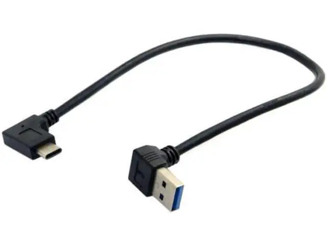 Alt view image 5 of 5 - Reversible USB 3.1 USB-C Angled to 90 Degree Down Angled A Male Data Cable for Macbook & Tablet & Mobile Phone