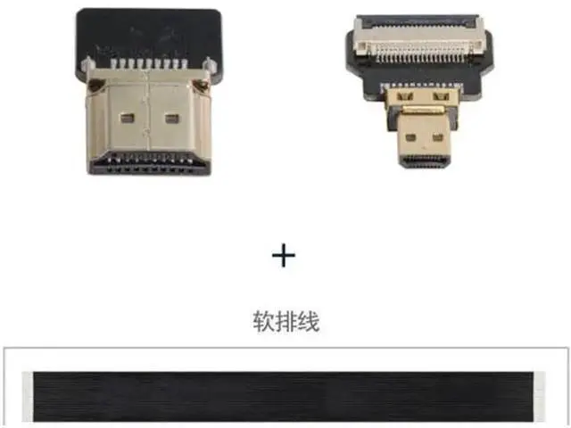 Alt view image 6 of 7 - HDMI Male to Micro HDMI Male Extension FPC Flat Cable 1080P for FPV HDTV Multicopter Aerial Photography