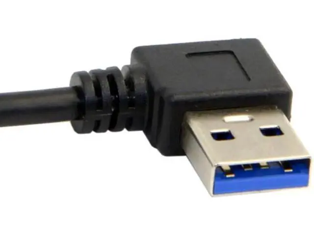 Alt view image 3 of 5 - Reversible USB 3.1 USB-C Angled to 90 Degree Right Angled USB 3.0 Cable for Macbook & Tablet & Mobile Phone UC-349-RI