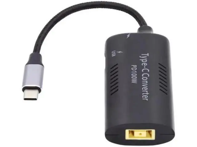 Alt view image 7 of 7 - UC-121-1145MM Rectangle Power Thinpad X1 Input to 100W Dual Type C USB-C and Type-A Output PD Emulator Trigger Charge Cable