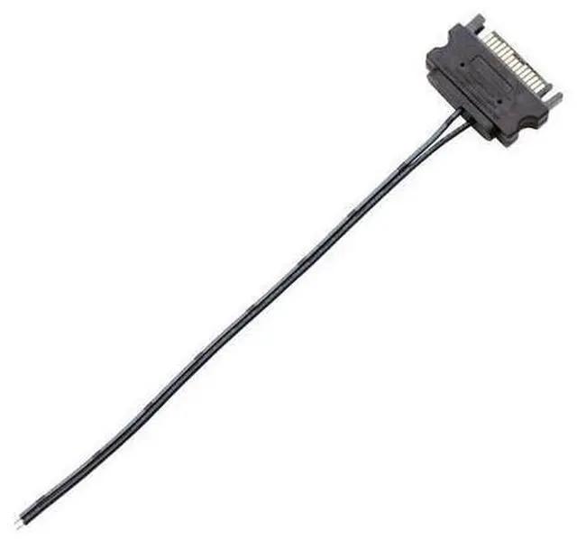Alt view image 3 of 6 - SATA 5V 12V 15-pin male connector cable, 22AWG tin-plated copper, for computer case lighting strips and power supply lines-50cm 12v