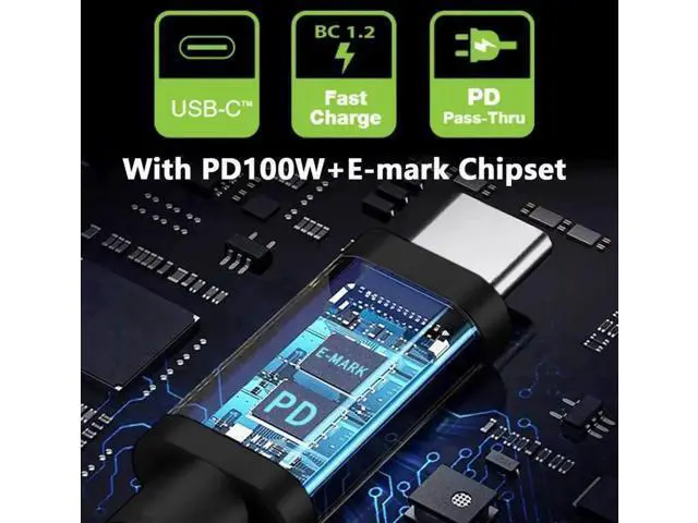 Alt view image 7 of 7 - 100W Type C USB-C Input to 20V DC 5.5*2.5mm Output Power 20V 5A 65W PD Charge Cable for Laptop