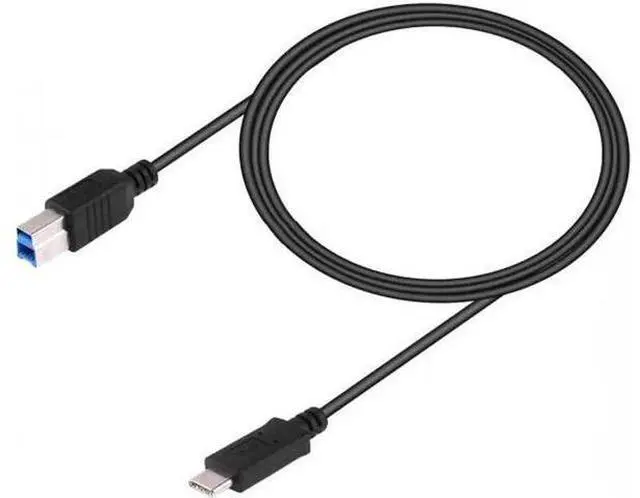 Main image of UC-115-BK USB-C USB 3.1 Type C Male Connector to USB Standard B Male Data Cable for MacLaptop Black
