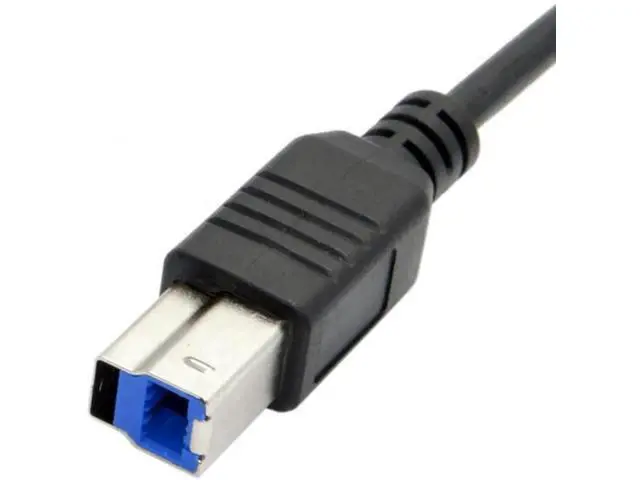Alt view image 7 of 7 - UC-115-BK USB-C USB 3.1 Type C Male Connector to USB Standard B Male Data Cable for MacLaptop Black