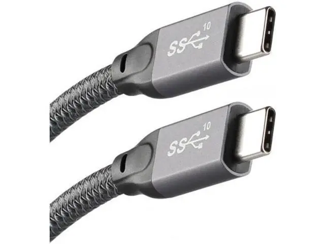Alt view image 3 of 7 - 10Gbps USB-C USB 3.1 Type C Gen2 Male to Male Data Video 100W Cable with E-marker for Tablet and Phone and Laptop 3.3feet