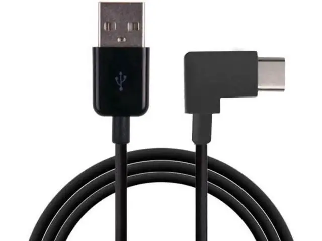 Alt view image 2 of 4 - 200cm Right Angled USB 3.1 Type C USB-C to USB 2.0 Cable 90 Degree Connector for Tablet & Mobile Phone UC-011-BK-2.0M