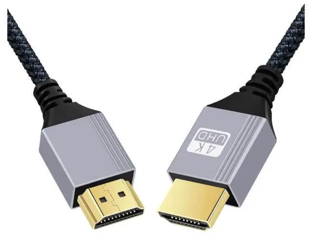 Alt view image 3 of 7 - 0.3m HDMI 2.0 Male to HDMI Type-A Male 4K 60hz Cable with Sleeve Straight Connector for HDTV Computer Laptop Monitor