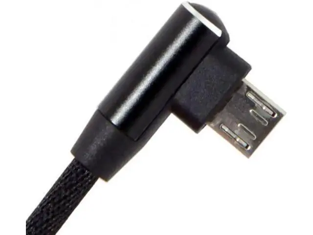 Alt view image 4 of 7 - U2-114 Micro USB 5Pin to Left Right Angled 90 Degree USB 2.0 Data Cable with Sleeve for TabletPhone 15cm