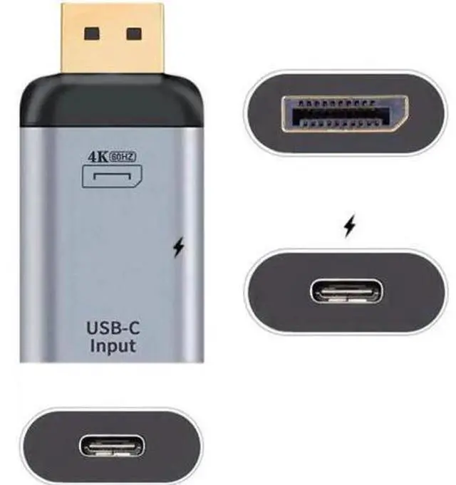 Main image of UC-054-DPF USB-C Type C Female Source to Displayport DP Sink HDTVPD Power Adapter 4K 60hz 1080p for PhoneLaptop