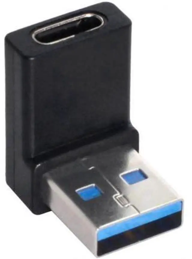 Alt view image 5 of 7 - USB-C Type C Female 90 Degree Down Angled to USB 3.0 A Male Data Adapter for Laptop Desktop UC-357-DN