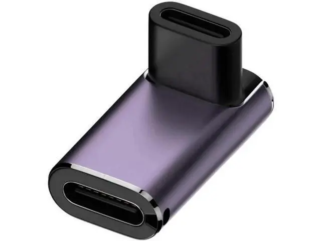 Alt view image 5 of 7 - USB4 Type C Female to Female 240W Power 40Gbps Data 8K Video Adapter Up Down Angled for NS Phone Laptop