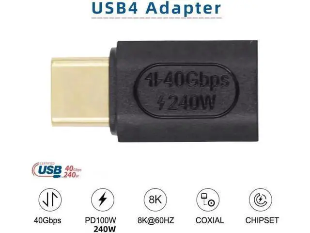 Alt view image 5 of 7 - USB4 Type C Male to Female Extension 240W Power 40Gbps Data 8K Video Adapter for NS Phone Laptop