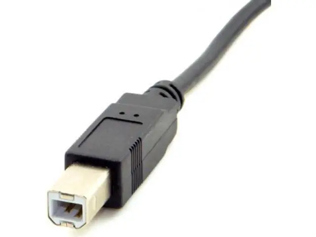 Alt view image 4 of 7 - U2-132-BK-0.5M USB 2.0 B Type Male to Female Printer Scanner Hard Disk Extension Cable with Screws for Panel Mount 50cm