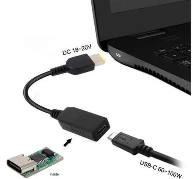 Alt view image 4 of 7 - USB 3.1 Type C USB-C to Rectangle 11.0*4.5mm Plug Cable UC-100-1145MM