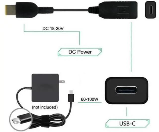 Alt view image 5 of 7 - USB 3.1 Type C USB-C to Rectangle 11.0*4.5mm Plug Cable UC-100-1145MM