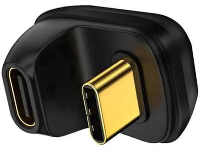 Alt view image 5 of 7 - UC-009-MF 40Gbps USB4 Type C Male to Female Power Data Video Adapter Opposite U Shape Back Angled for NS SwitchPhoneLaptop