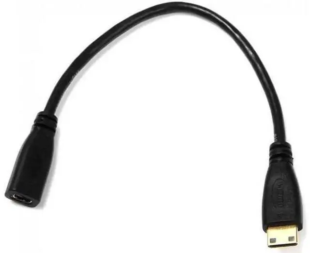 Main image of HD-077 Type D Micro HDMI v1.4 Socket Female to Type C Mini HDMI Male Convertor Adapter Cable 20cm