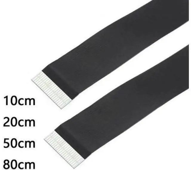 Alt view image 4 of 7 - Dual 90 Degree Left Angled HDMI Type A Male to Male HDTV FPC Flat Cable for FPV HDTV Multicopter Aerial Photography