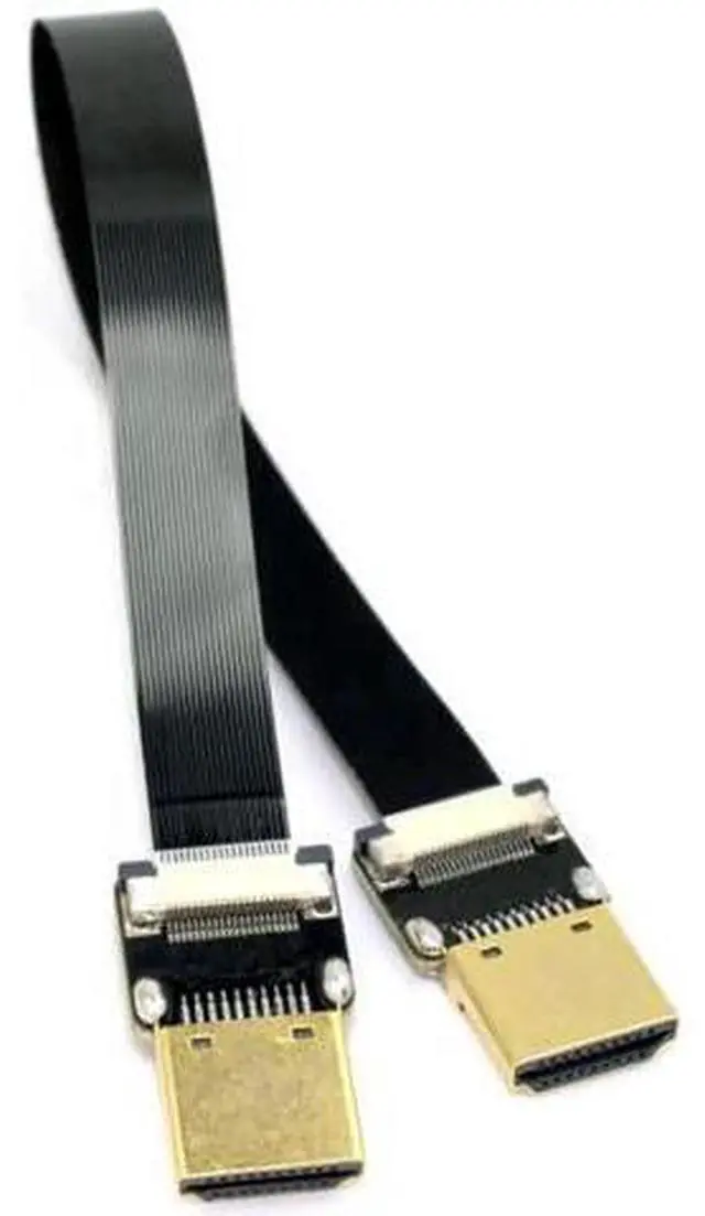 Alt view image 2 of 6 - HDMI Type A Male to HDMI Male HDTV FPC Flat Cable for FPV HDTV Multicopter Aerial Photography