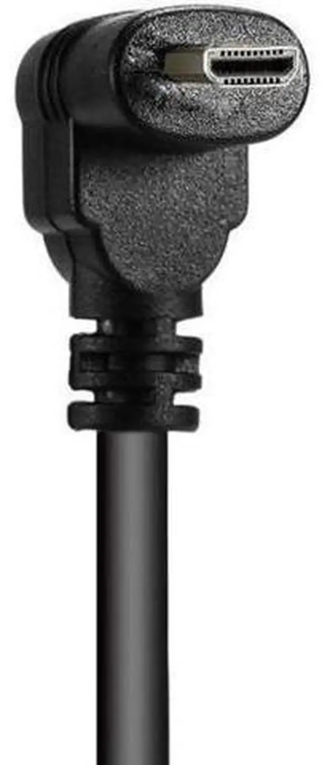 Alt view image 4 of 6 - Down Angled 90 Degree Micro HDMI to HDMI Male HDTV Cable for Cell Phone & Tablet & Camera