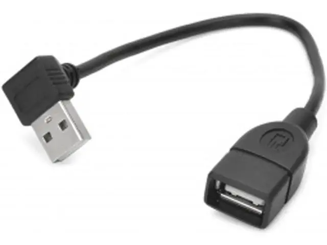 Alt view image 3 of 6 - 90 Degree Down Angled type USB 2.0 A Male to USB A Female cable 20cm U2-084-0.2M
