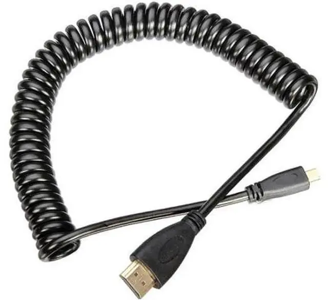 Main image of Micro HDMI Male to HDMI Male stretch spring CABLE for TF201 XOOM A500 Tablet