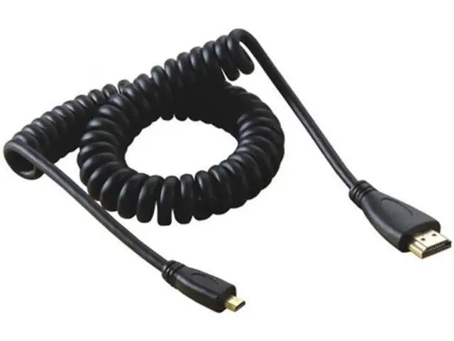 Alt view image 7 of 7 - Micro HDMI Male to HDMI Male stretch spring CABLE for TF201 XOOM A500 Tablet
