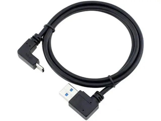 Alt view image 3 of 5 - USB 3.1 USB-C Up & Down Angled to 90 Degree Left Angled A Male Data Cable for Macbook & Tablet & Phone