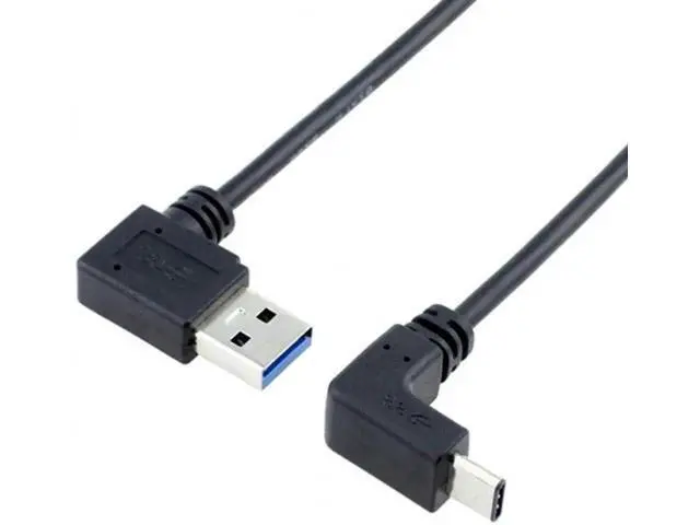 Alt view image 4 of 5 - USB 3.1 USB-C Up & Down Angled to 90 Degree Left Angled A Male Data Cable for Macbook & Tablet & Phone