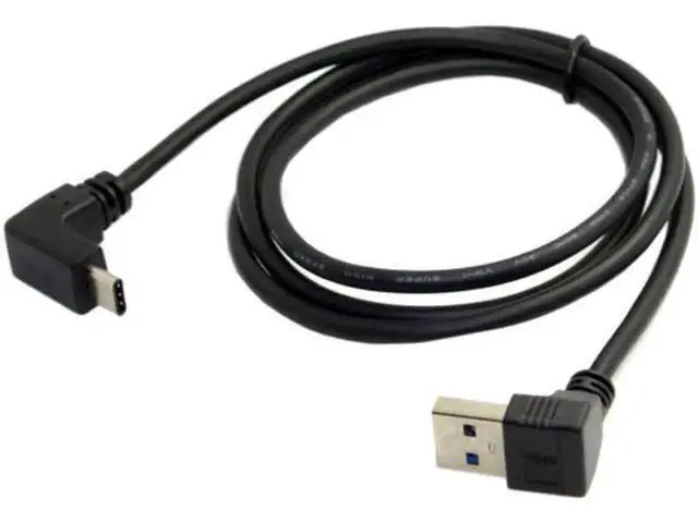 Alt view image 4 of 7 - USB 3.1 USB-C Up & Down Angled to 90 Degree Down Angled A Male Data Cable for Tablet & Phone